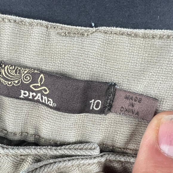 PrAna Pants Women's 34x30* Low Rise Cargo Tan Faded Hiking Stretch Tag 10 - Picture 7 of 16